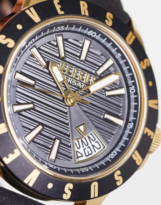 Versus Versace black dial and black strap watch, 2 of 4
