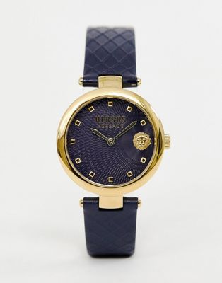 Versus Versace – Buffle Bay – SP8703 0018 – Marinblå klocka med läderarmband