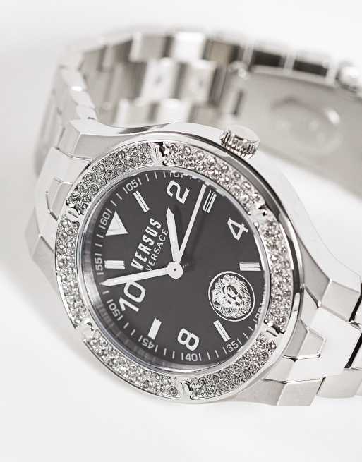 Zilver horloge best sale zwarte wijzerplaat dames