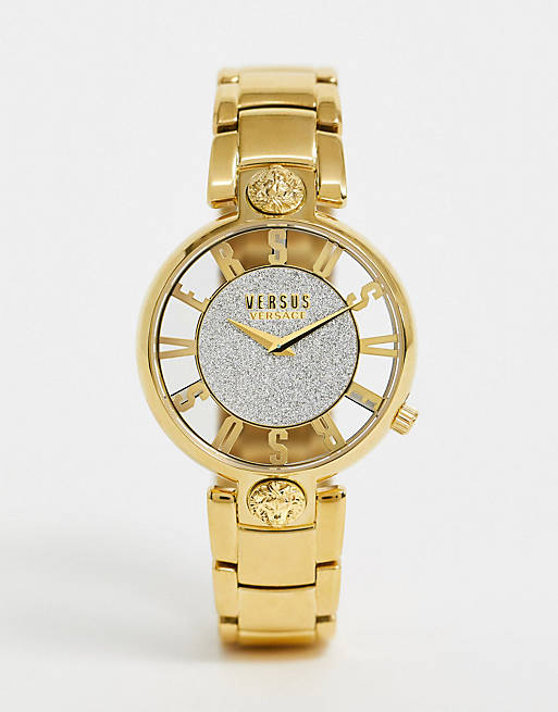Versus Versace Kristenhof bracelet watch in gold | ASOS