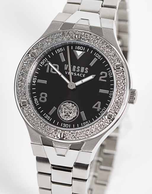 Versus Versace - Orologio color argento con quadrante nero