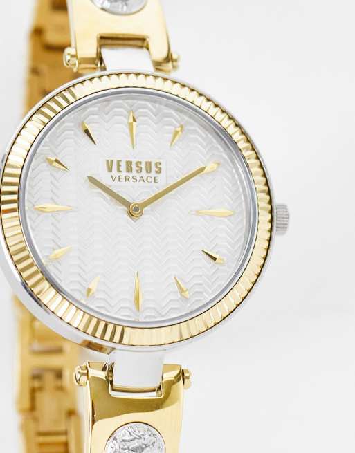 Versus Versace rose dial two tone strap watch ASOS