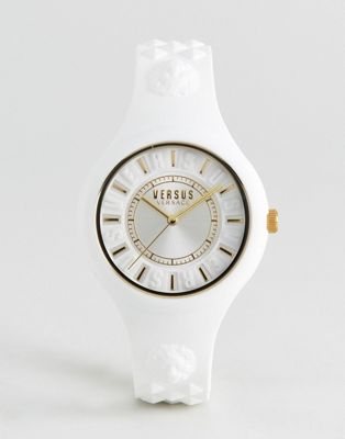 versus versace white watch
