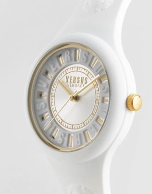 versus versace white watch