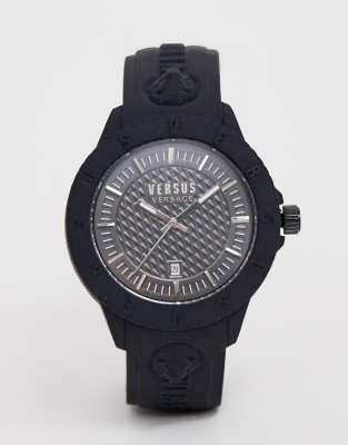 Versus Versace Tokyo R SPOY24 0018 silicone watch black | ASOS