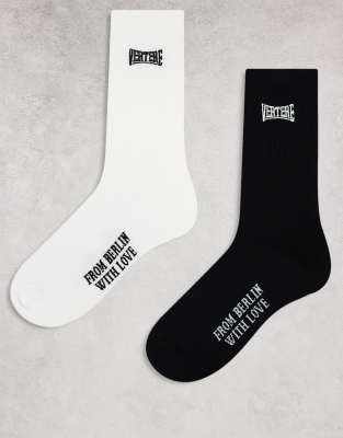 Vertere Berlin Vertere Berlin 2 pack socks in black and white