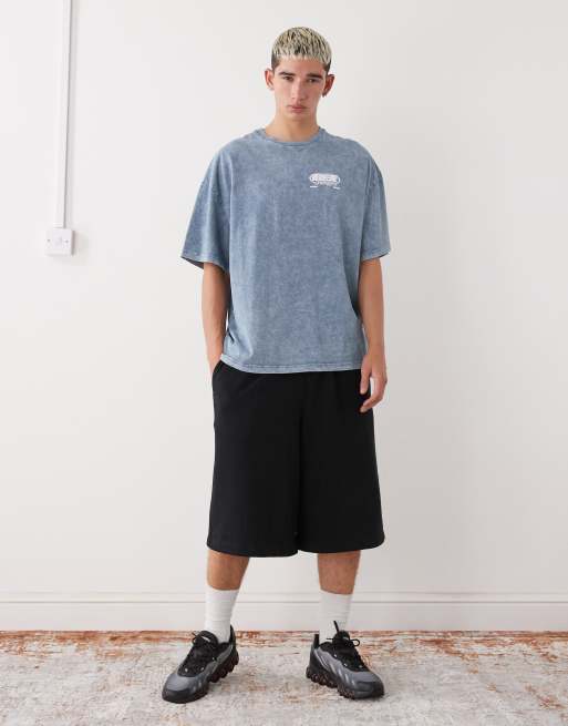 Vertere Berlin – Energy – Sprany szary T-shirt oversize z nadrukiem na plecach, 2 z 5