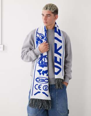 Vertere Berlin Vertere Berlin higher states scarf in black and blue-Multi