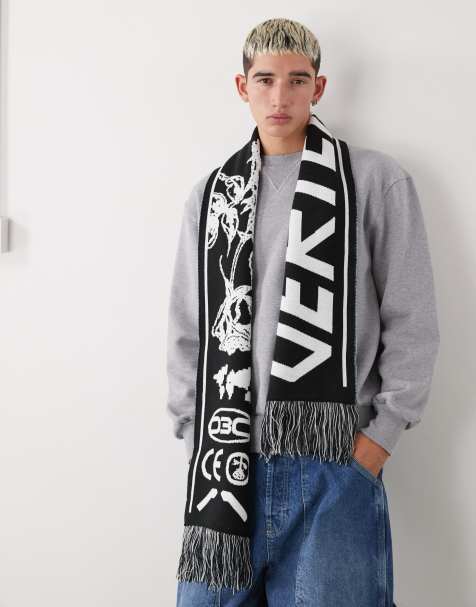 Vertere Berlin higher states scarf in black and blue - view 2