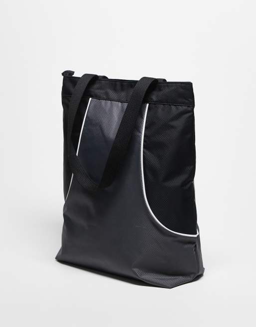 Vertere Berlin logo contrast panel shopper in grey and black