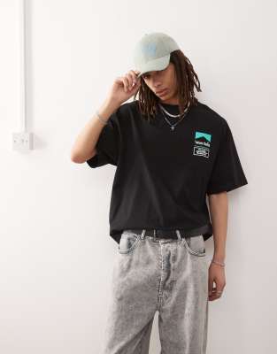 VERTERE BERLIN LOGO MOTIF BACK PRINT OVERSIZED T-SHIRT 