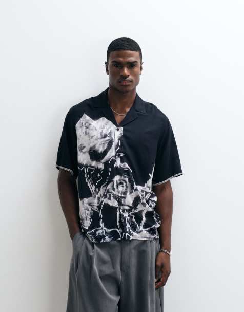 Vertere Berlin - Morph - Chemise en viscose - Noir et blanc - view 1