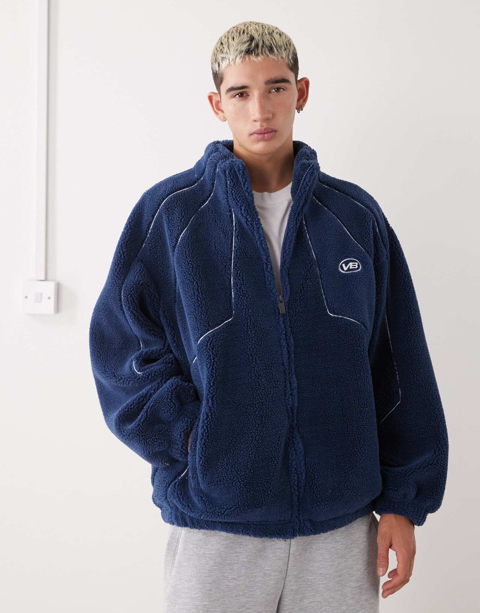 Флисовая куртка Vertere Berlin Nite Polar на молнии темно-синего цвета