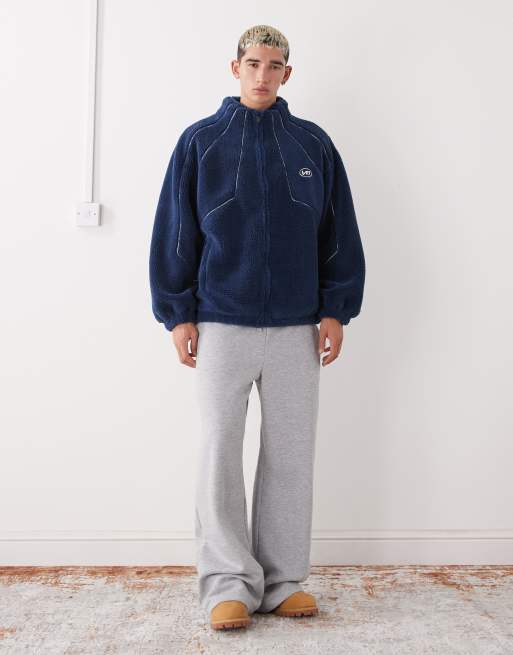 Vertere Berlin Nite Polar zip through fleece jacket in navy