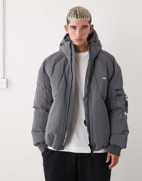 Vertere Berlin Nite puffer jacket in grey - view 1