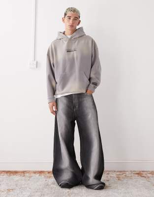 Vertere Berlin Oversized Pullover Hoodie In Gray