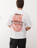 [Vertere Berlin] Vertere Berlin product of Berlin back print oversized t-shirt in white M WHITE