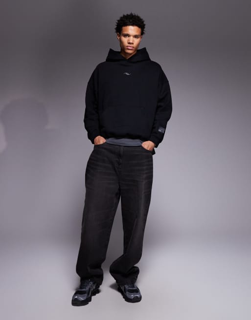 Vertere Berlin transcendence oversized pullover hoodie in black