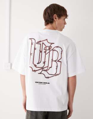 Vertere Berlin Vertere Berlin wire oversized t-shirt in white with back print