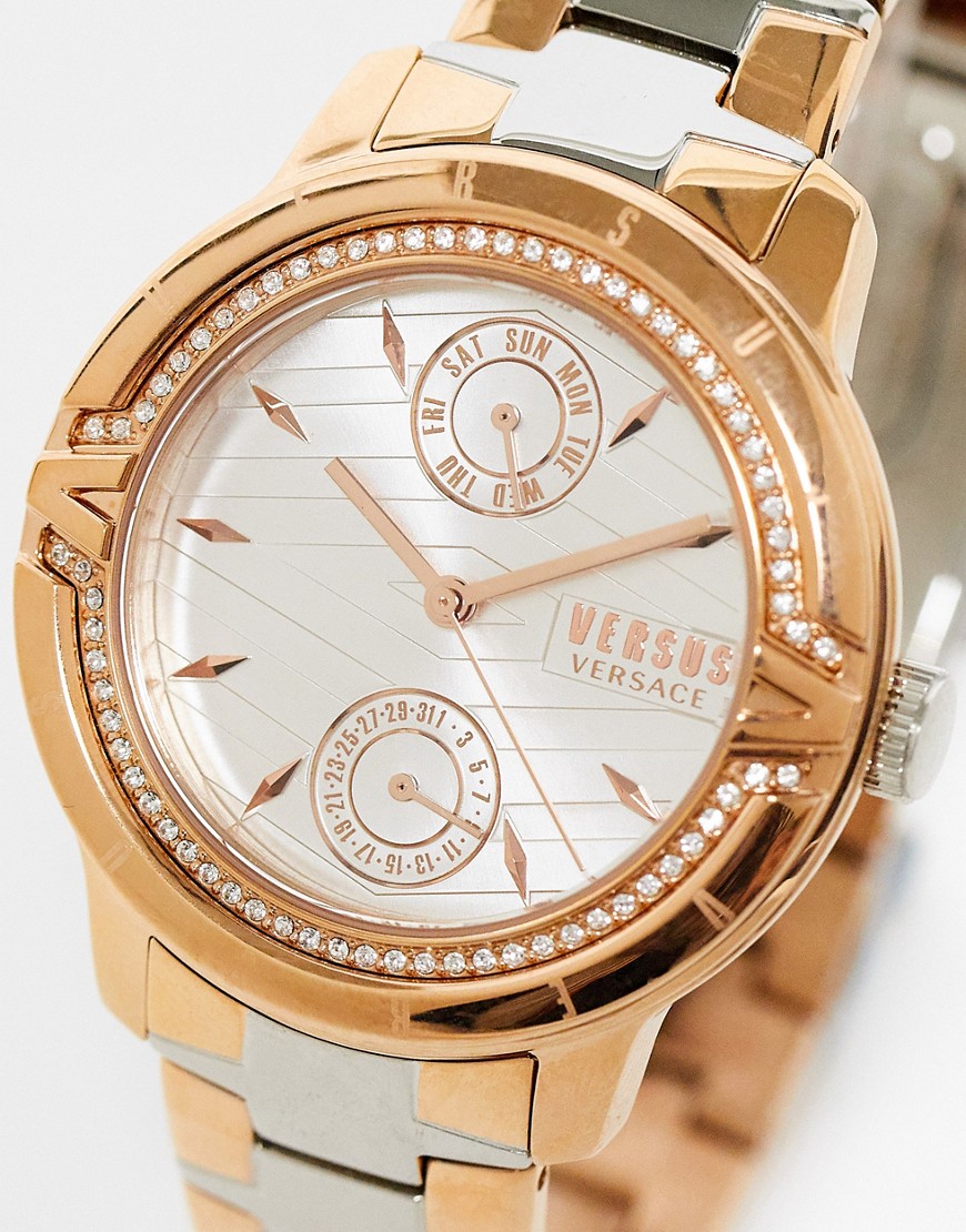 verus versace aymard in rose gold and silver-multi