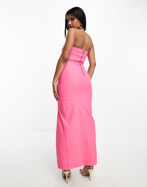 Own the night store strapless maxi dress