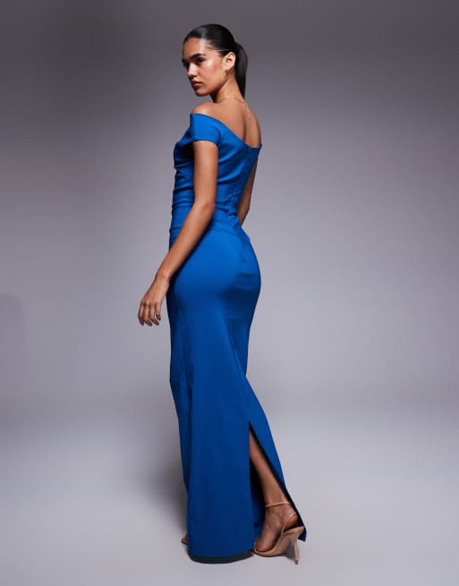 ワンピース BLUE VISCOSE DRESS SS2407116D-OLA-MAXI-DRESS-