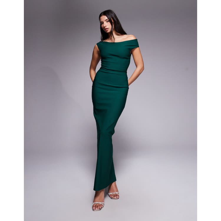boden smocked detail jersey dress Alba Midi - Drake Green summer26sale main image 1