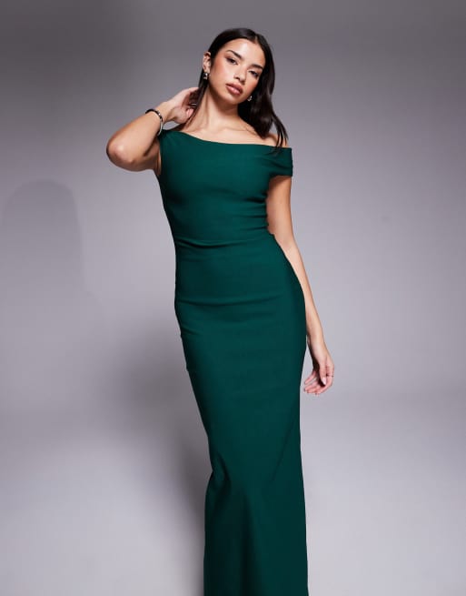 burgundy chiffon maxi dress Off the Shoulder Pleated Long Formal with Cape Length:60 A/W 24 WEDTREND Women Elegant Vintage and a chic maxi