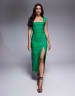 ワンピース OPEN YY : 25SS / DECONSTRUCTED MIDI DRESS (2COLORS) OPEN YY] / ☆ 25SS DECONSTRUCTED MIDI DRESS / CHARCOAL