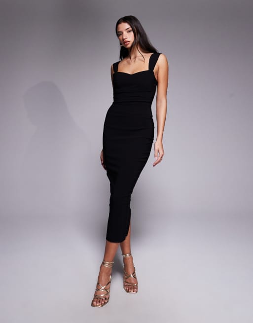 andmary Lady like long dress ブラック ワンピース ANDMARY Lady like