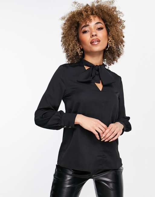 Blouse discount avec noeud