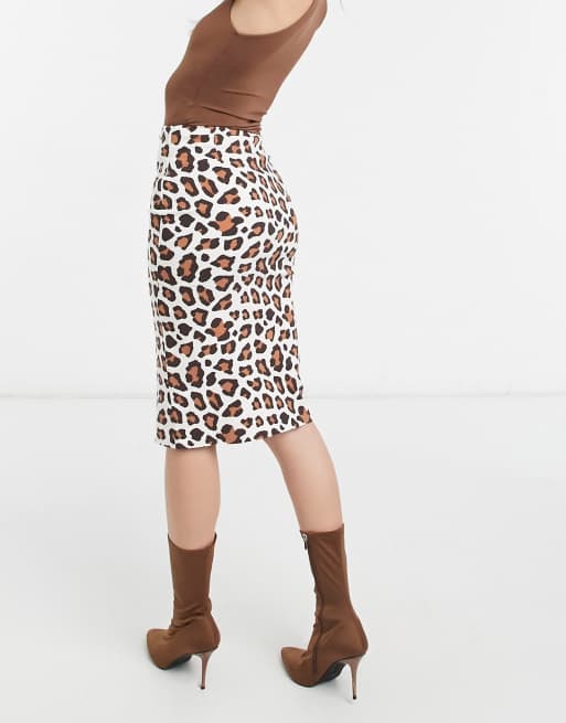 Leopard print skirt outlet bodycon