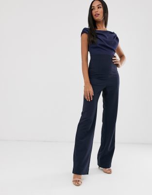 cowl neck jumpsuit