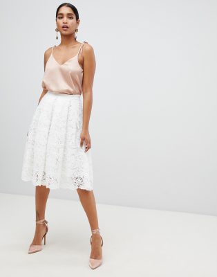 asos midi skater skirt