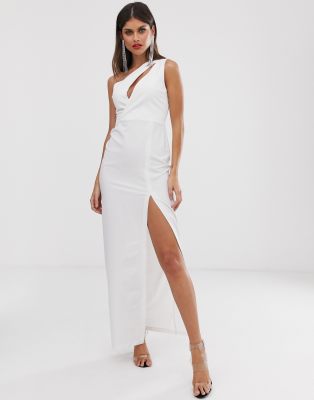 vesper one shoulder maxi dress