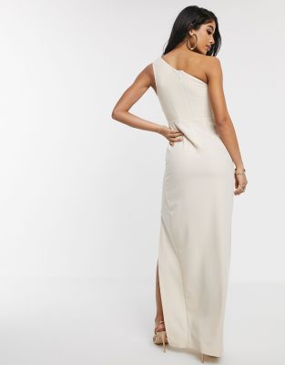 vesper one shoulder maxi dress