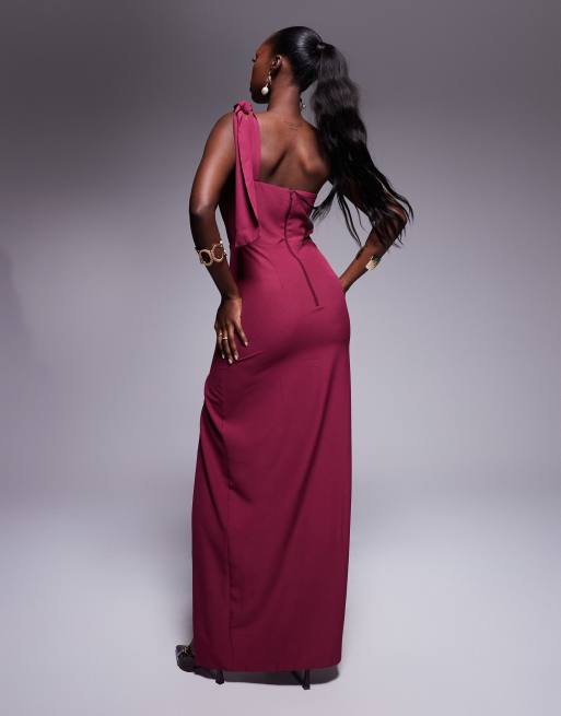 vesper one shoulder maxi dress Yvette