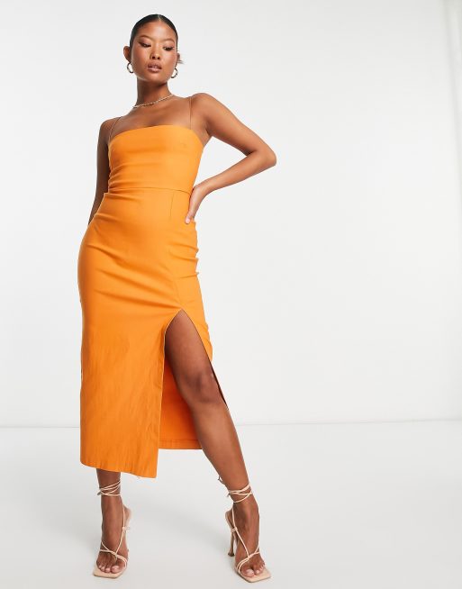 Burnt orange sheath dress sale