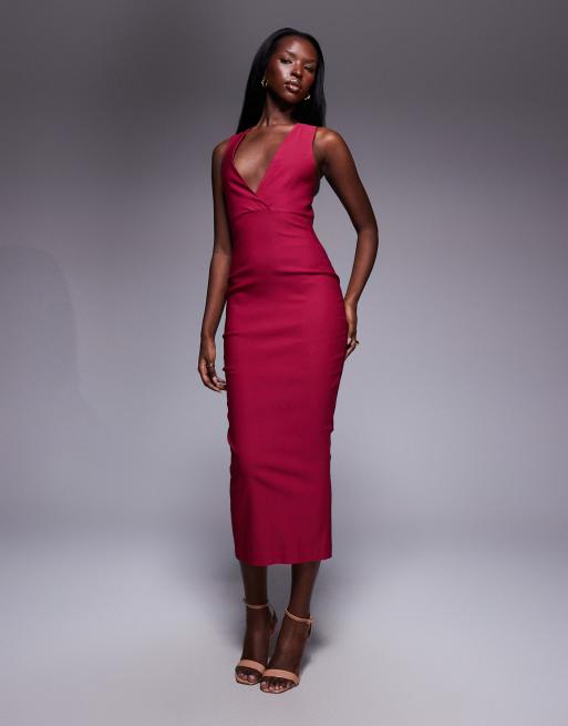 bodycon pearl dress Vicky Tiel 80s Black Jersey Halter Neck Bodycon Cocktail Dress main image 0