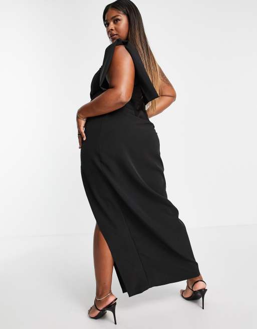 Plus size 2024 split leg dress