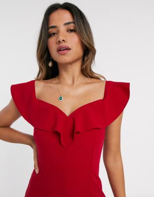 robe bardot rouge