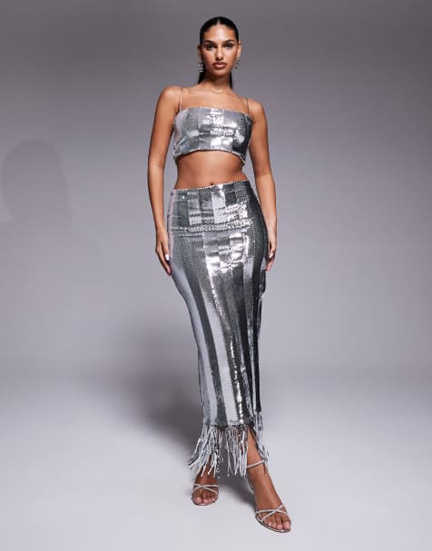 Vesper Silver Sequin Set - view 1
