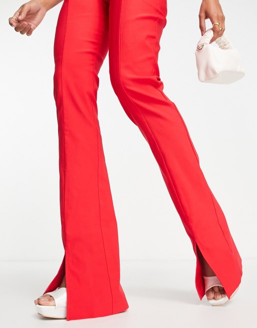 Red sale bootcut pants