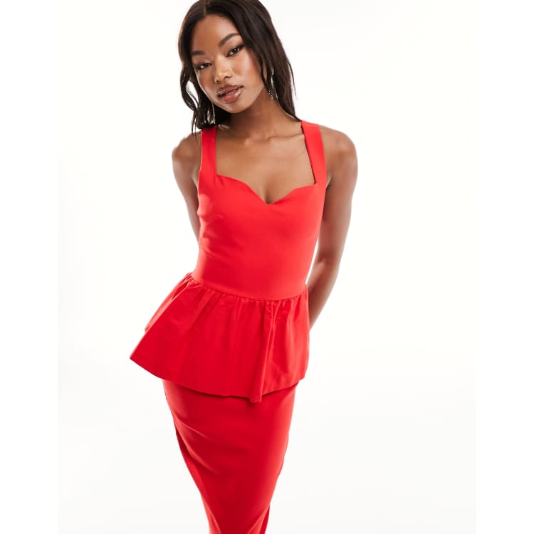 Peplum store bodycon dress