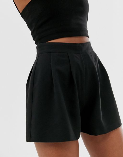 Tailored Mini Short in Black