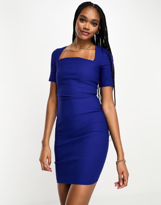 Cobalt bodycon dress hotsell