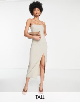 midi bodycon dress with split