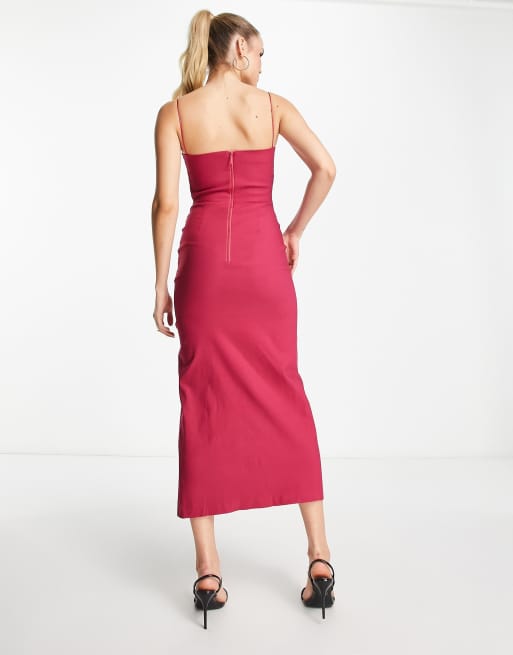 Amelie panel midi outlet dress