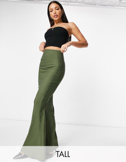 Long maxi hotsell skirts khaki