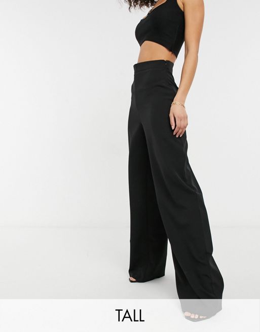 ASOS DESIGN high waisted balloon suit pants in grey